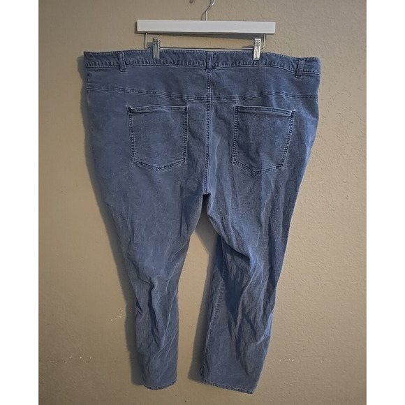 Woman Within Blue Denim Straight Leg High Rise Casual Jeans Womans Plus Size 32W - Picture 2 of 5